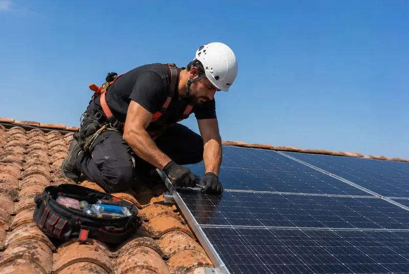 Maintenance et monitoring de panneaux solaires à Saint-Aubert