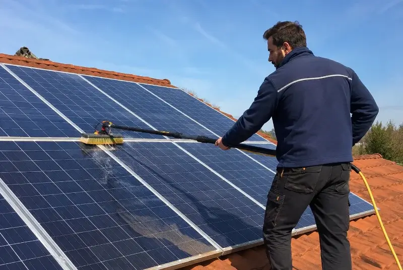Nettoyage et entretien de panneaux solaires à Saint-Aubert